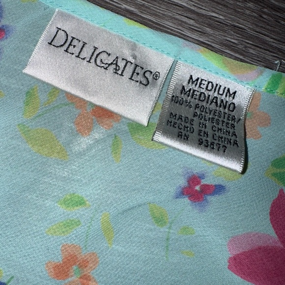 Y2K Sheer Floral Delicates Dress size Medium - Picture 6 of 7